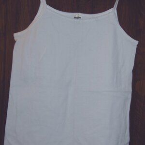 Samar Womens Stretch Spaghetti Strap CAMISOLE TOP White Sz6 EU Large US) 23" L J